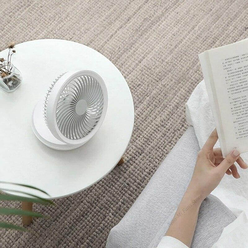 Portable LED Night Light Fan
