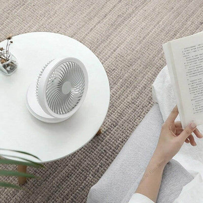 Portable LED Night Light Fan