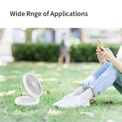 Portable LED Night Light Fan