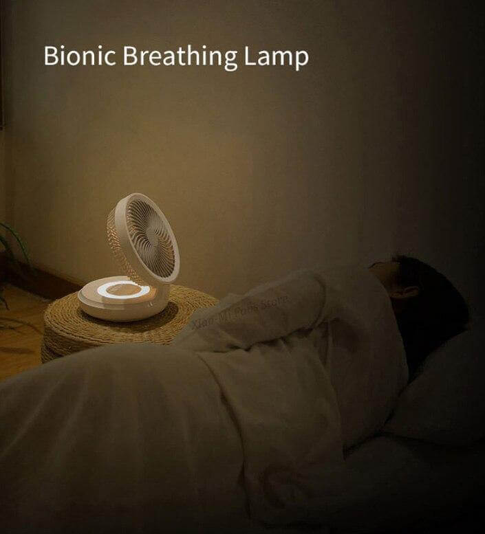 Portable LED Night Light Fan