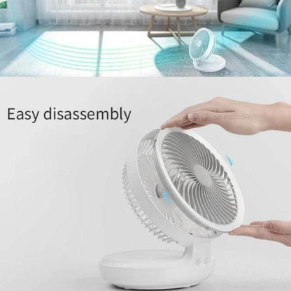 Portable LED Night Light Fan