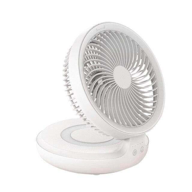Portable LED Night Light Fan