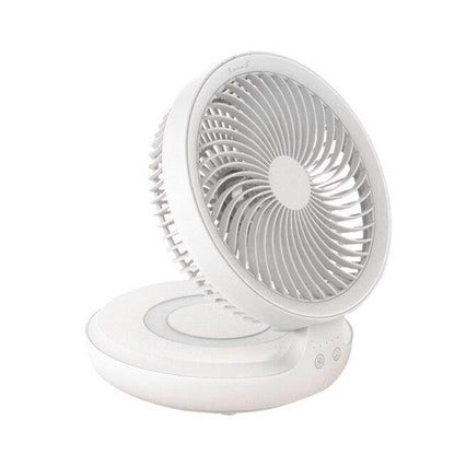 Portable LED Night Light Fan