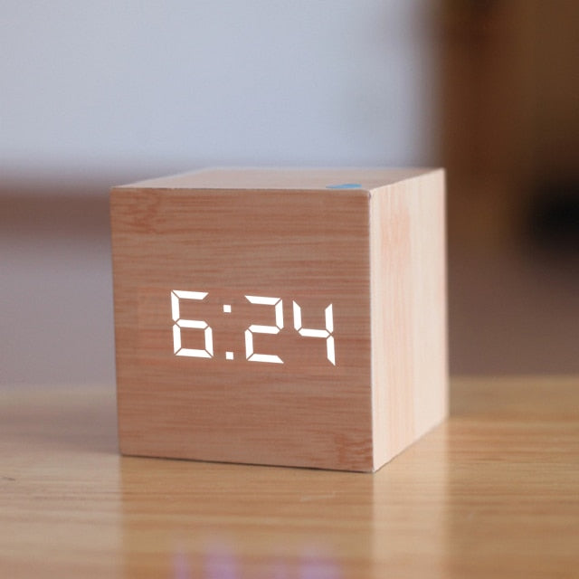 Modern Square LED Desktop Clock