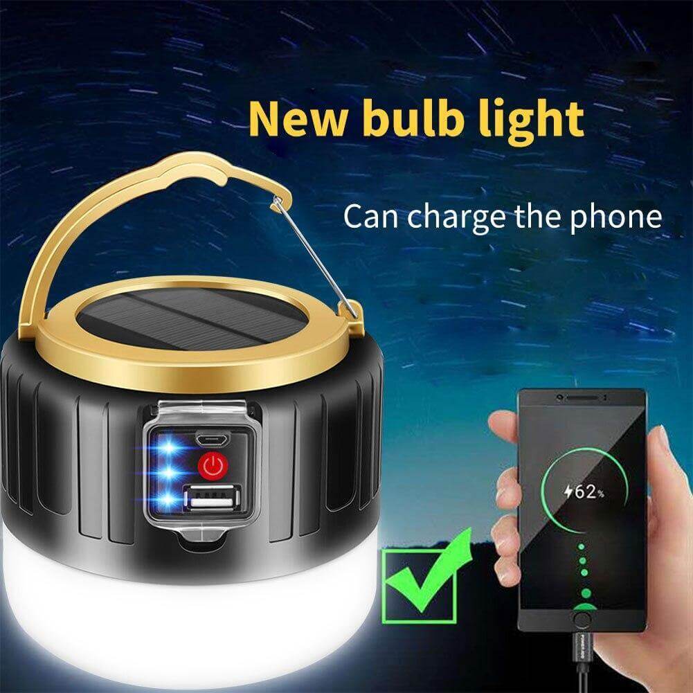 Portable Solar Powered LED Camp Light