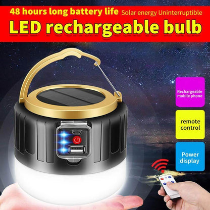 Portable Solar Powered LED Camp Light