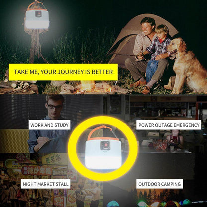 Portable Solar Powered LED Camp Light