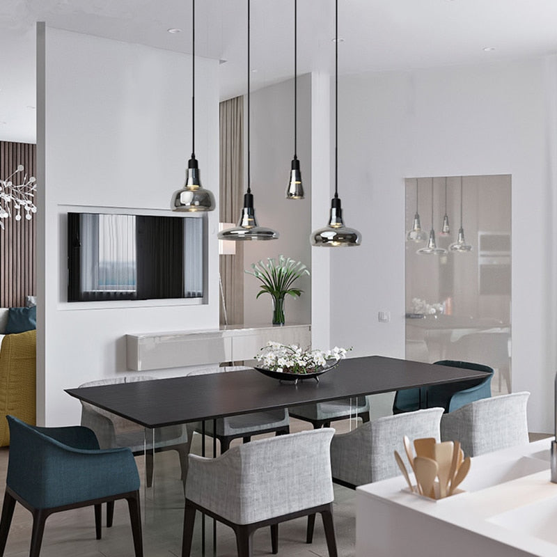 Elegant Modern Oval Hanging Light