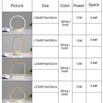 Modern Scandinavian Style LED Desk Lamp