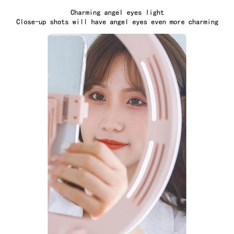 Portable Rechargeable Dimming Round LED Selfie Light