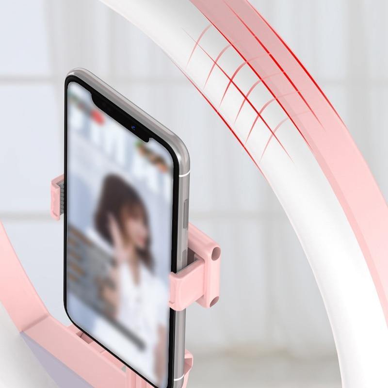 Portable Rechargeable Dimming Round LED Selfie Light