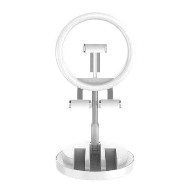 Portable Rechargeable Dimming Round LED Selfie Light