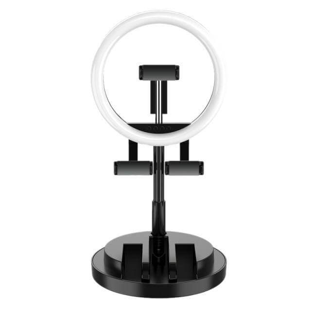 Portable Rechargeable Dimming Round LED Selfie Light - Cofik