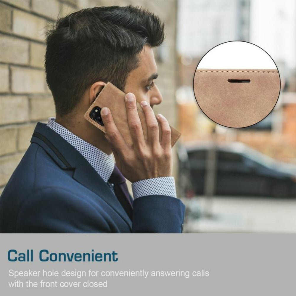 Secure Magnetic Flip Phone Case for iPhone