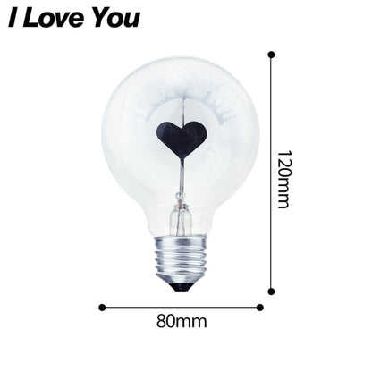 Retro Style Pendant Love Lamp