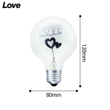 Retro Style Pendant Love Lamp