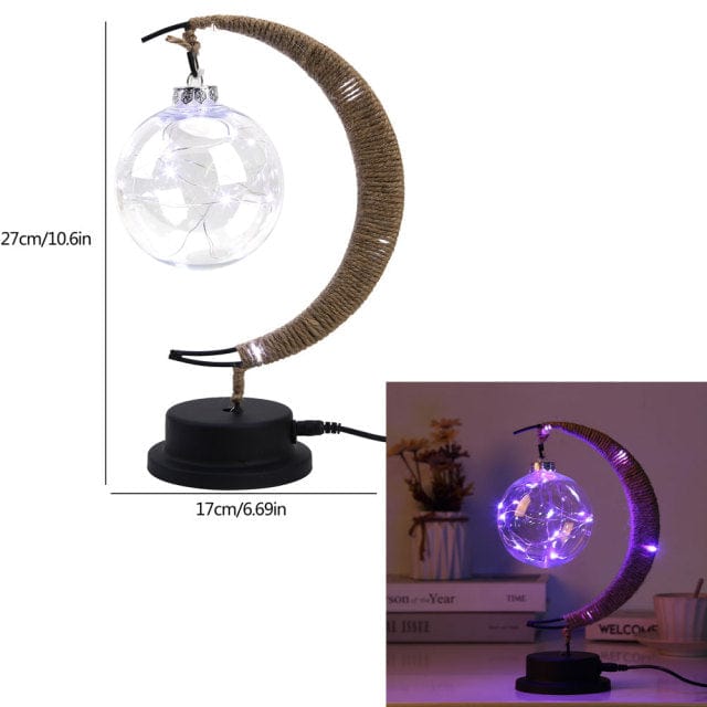 Sleek Half Moon LED Table Lamp