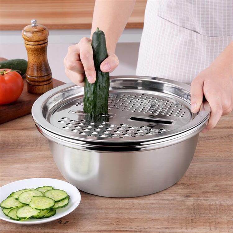 Premium 3-in-1 Stainless Steel Food Slicer Set