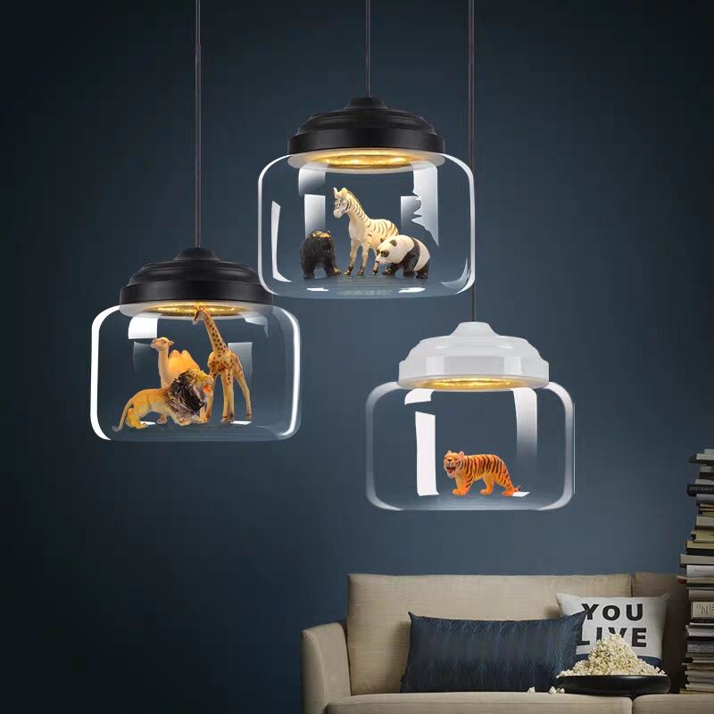 Simple Glass Pendant Light Fixture