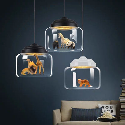 Simple Glass Pendant Light Fixture
