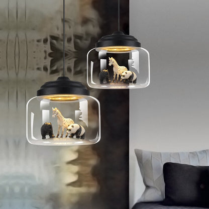 Simple Glass Pendant Light Fixture