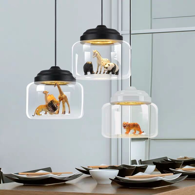 Simple Glass Pendant Light Fixture