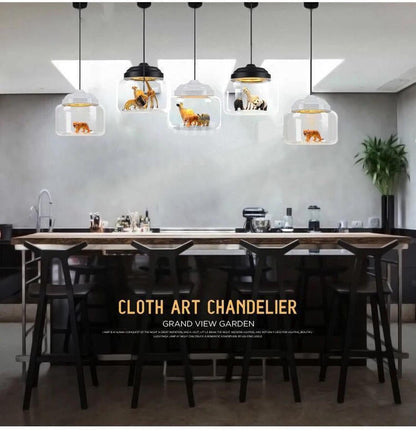 Simple Glass Pendant Light Fixture