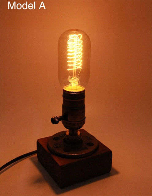 Rustic Metal Adjustable Desk Lamp - Cofik