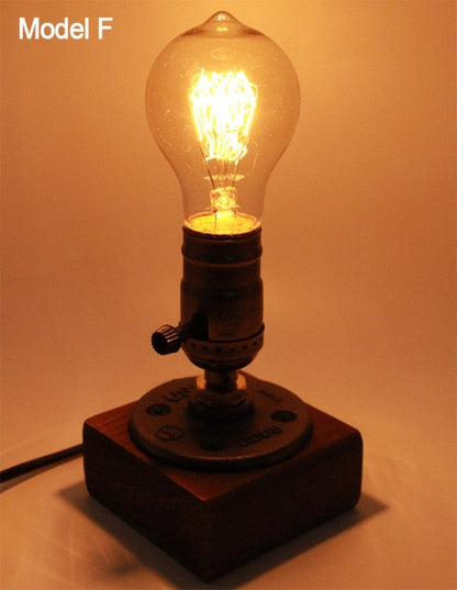 Rustic Metal Adjustable Desk Lamp