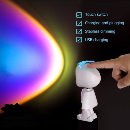 Colorful LED Table Lamp Sunset Effect