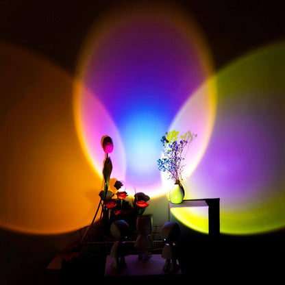 Colorful LED Table Lamp Sunset Effect