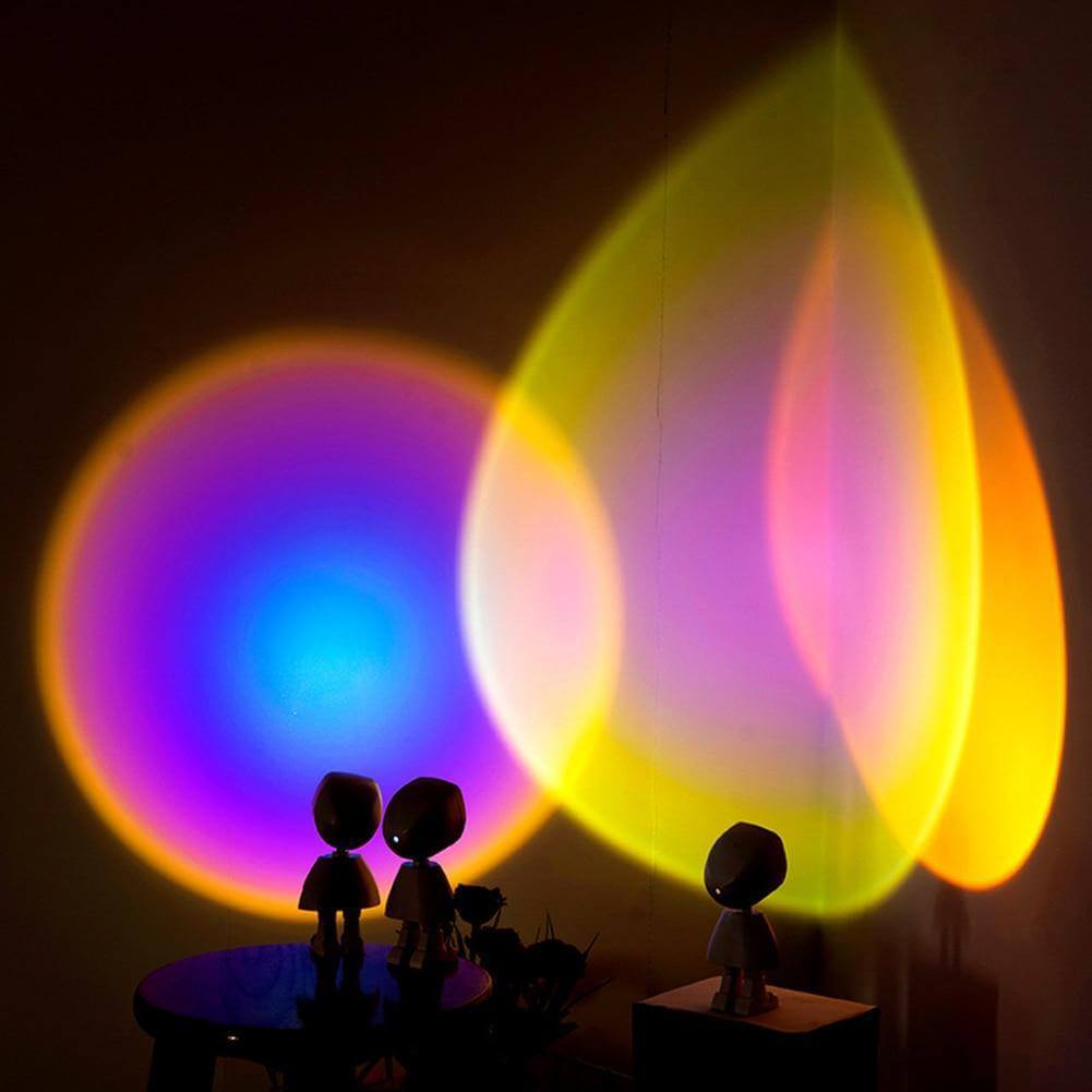 Colorful LED Table Lamp Sunset Effect