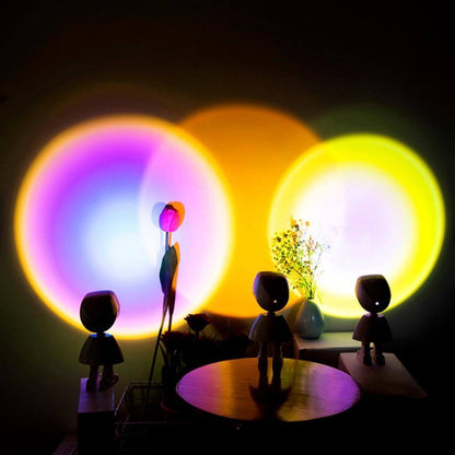 Colorful LED Table Lamp Sunset Effect