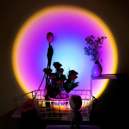 Colorful LED Table Lamp Sunset Effect