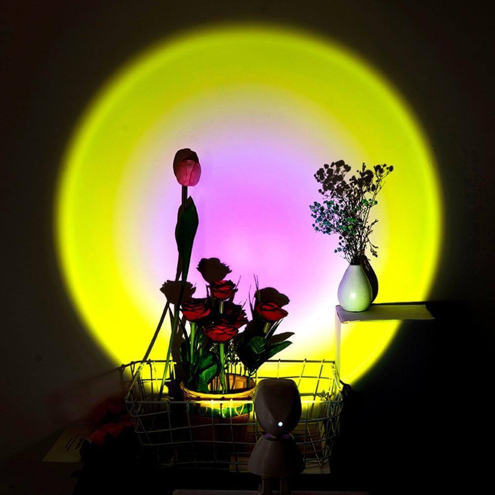 Colorful LED Table Lamp Sunset Effect