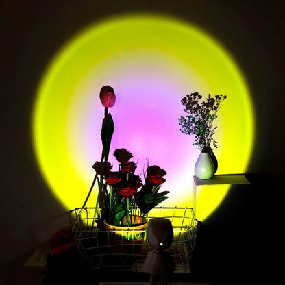 Colorful LED Table Lamp Sunset Effect