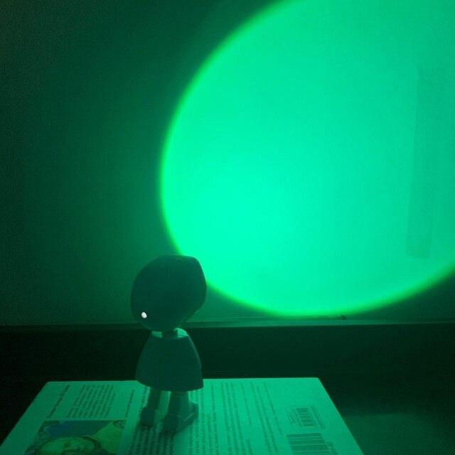 Colorful LED Table Lamp Sunset Effect
