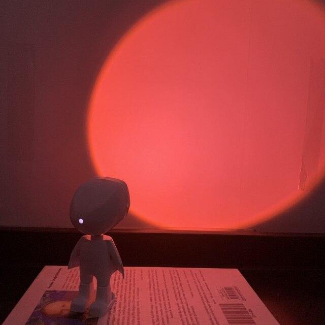 Colorful LED Table Lamp Sunset Effect