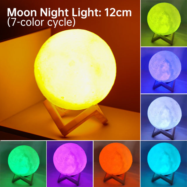 LED Sensory Night Light Rechargeable Table Lamp