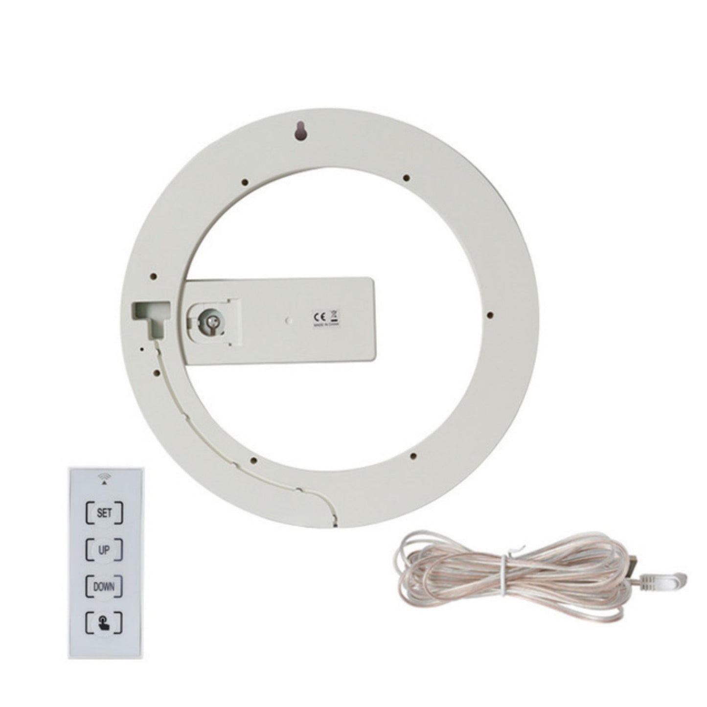 Modern LED Circle Wall Clock Lamp