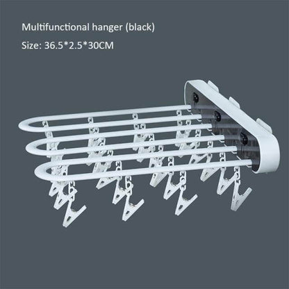 Foldable Wall Mount Sock Drying Rack Organizer