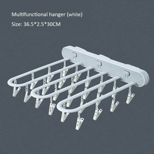 Foldable Wall Mount Sock Drying Rack Organizer - Cofik