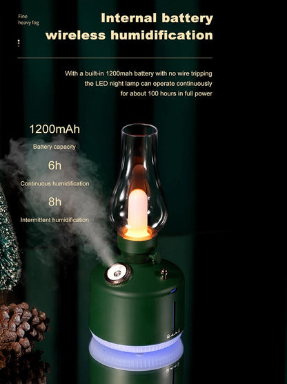 Compact Cool Mist Air Purifier Essential Oil Diffuser Lamp