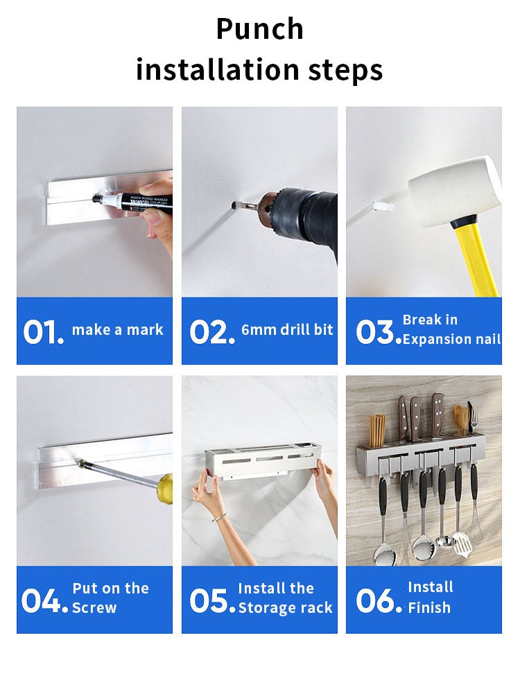 Easy Install Kitchen Organizer Shelf