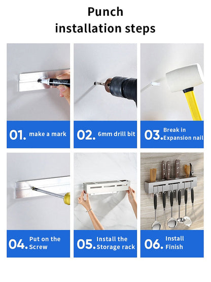 Easy Install Kitchen Organizer Shelf