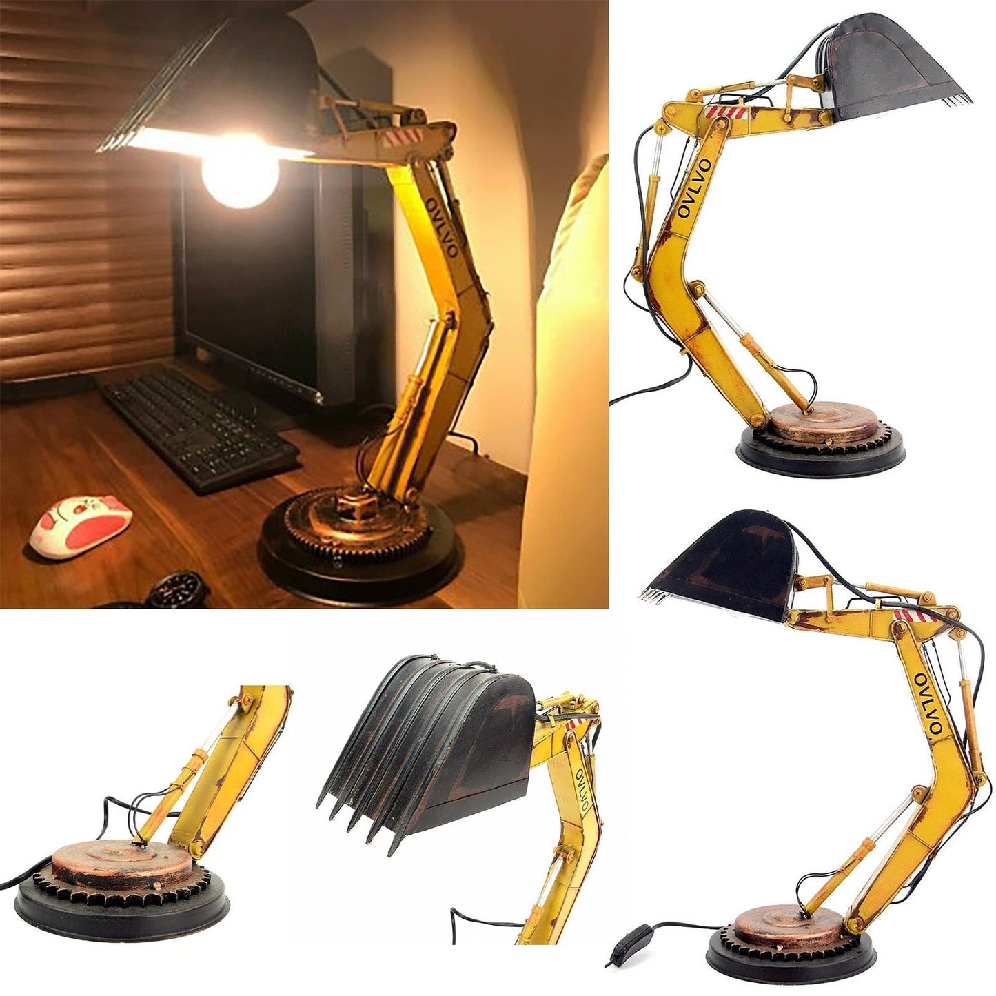 Rustic Farmhouse Desk Lamp