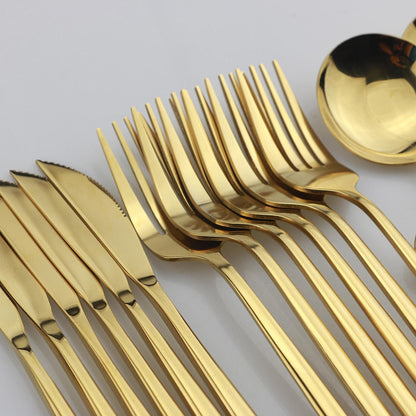 Complete 24-Piece Stainless Steel Cutlery Set