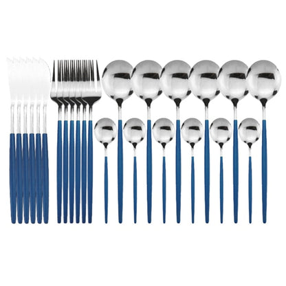 Complete 24-Piece Stainless Steel Cutlery Set
