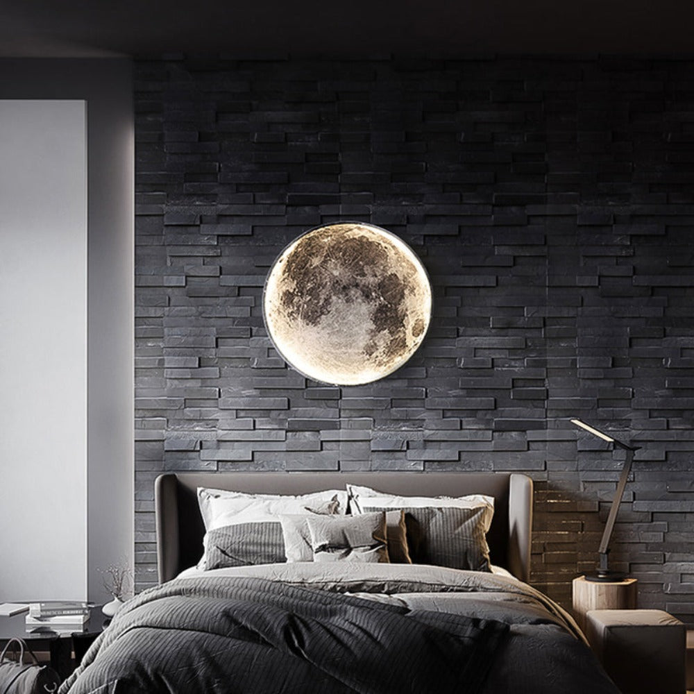 3D Glow Moon Earth LED Wall Lamp