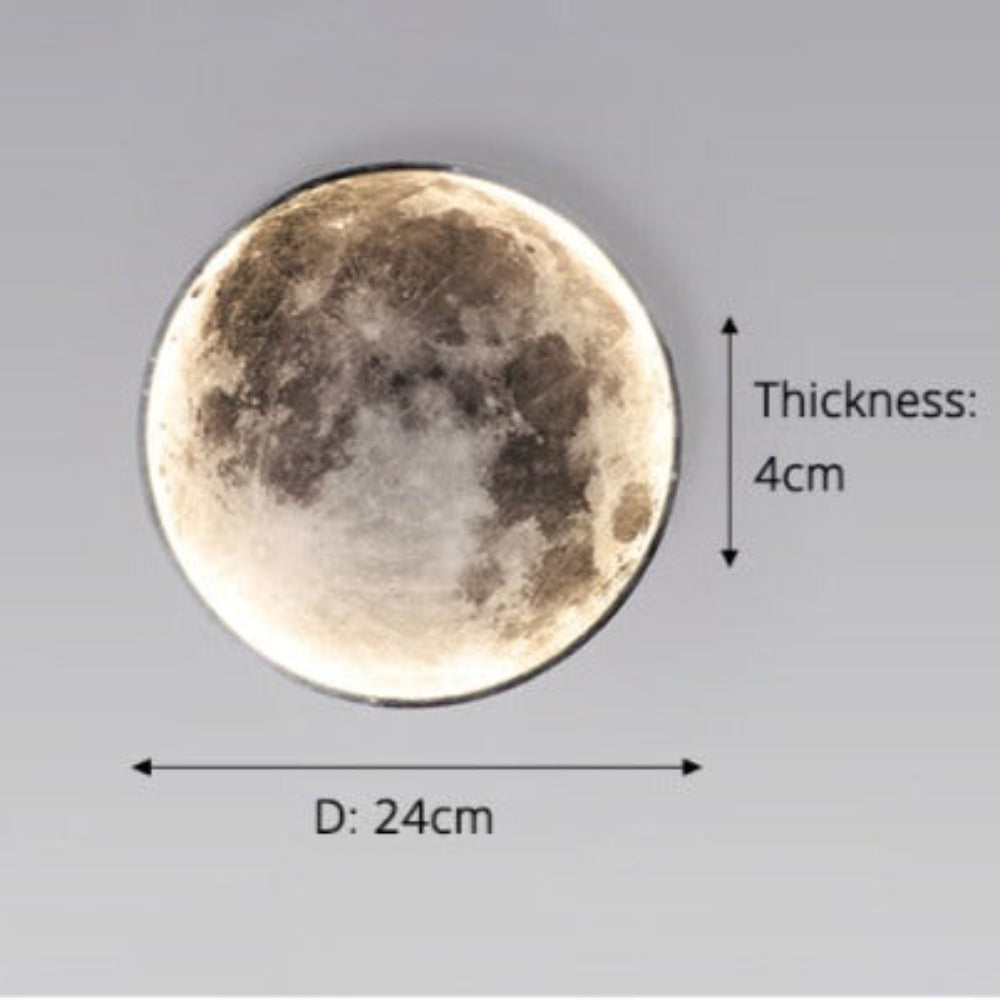 3D Glow Moon Earth LED Wall Lamp